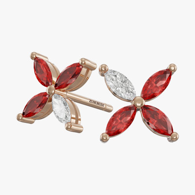 Camelina Ruby Jewelry Earrings